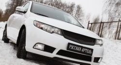 4 089 р. Решётка радиатора (Forte) RA KIA Cerato 2 TD седан (2008-2013) (Поверхность глянец (под окраску), Неокрашенная)  с доставкой в г. Москва. Увеличить фотографию 2