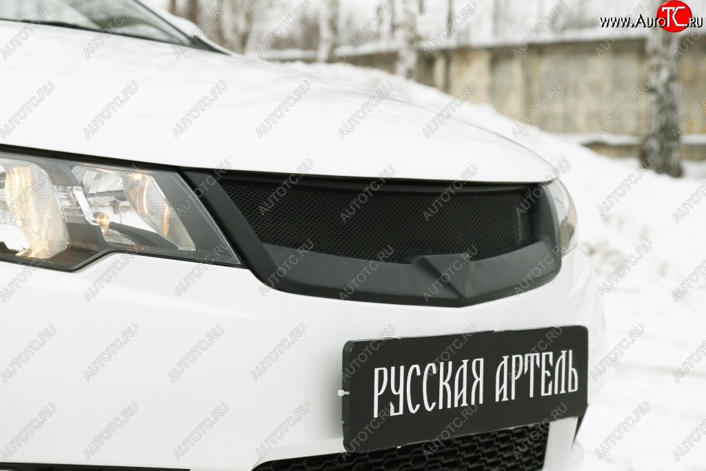 4 089 р. Решётка радиатора (Forte) RA KIA Cerato 2 TD седан (2008-2013) (Поверхность глянец (под окраску), Неокрашенная)  с доставкой в г. Москва