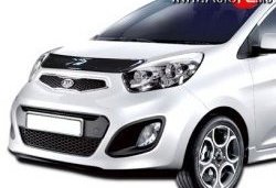 Дефлектор капота NovLine KIA Picanto 2 TA хэтчбэк 3 дв. дорестайлинг (2011-2015)