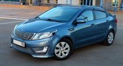 3 799 р. Накладки на передний бампер BS KIA Rio 3 QB дорестайлингхэтчбек5дв. (2011-2015) (Неокрашенная)  с доставкой в г. Москва. Увеличить фотографию 2