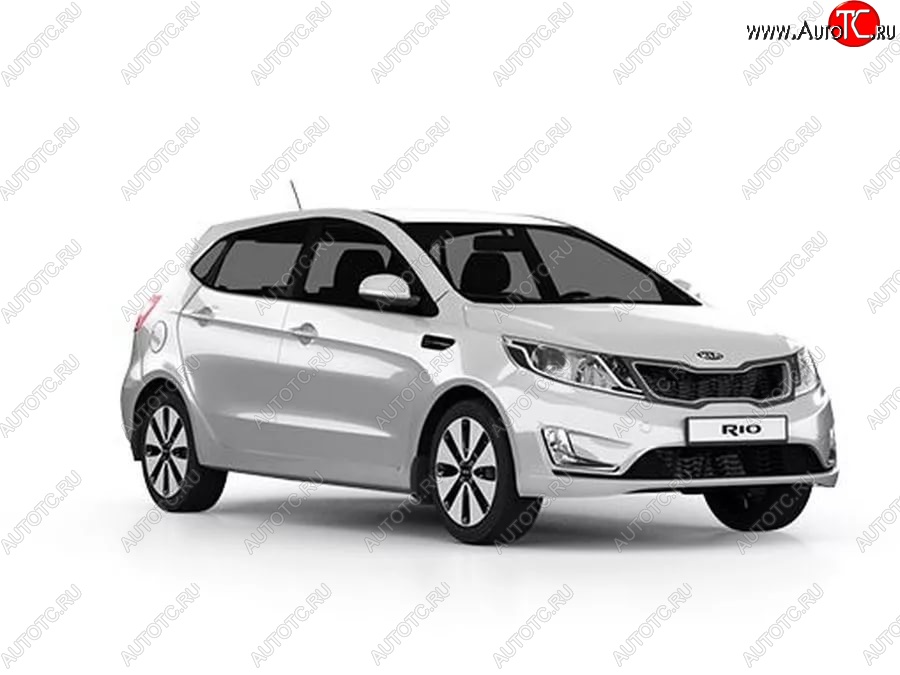 3 659 р. Стандартный передний бампер KIA Rio 3 QB дорестайлингхэтчбек5дв. (2011-2015) (Окрашенный)  с доставкой в г. Москва