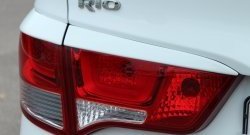 1 999 р. Реснички на фонари BS KIA Rio 3 QB рестайлинг седан (2015-2017) (Неокрашенные)  с доставкой в г. Москва. Увеличить фотографию 3