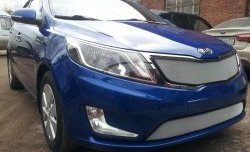 1 539 р. Нижняя сетка на бампер Russtal (хром) KIA Rio 3 QB дорестайлингхэтчбек5дв. (2011-2015)  с доставкой в г. Москва. Увеличить фотографию 3