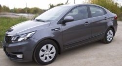 3 269 р. Молдинги RA (вариант 2, комплект 4 шт) KIA Rio 3 QB рестайлинг седан (2015-2017) (Поверхность глянец (под окраску), Неокрашенные)  с доставкой в г. Москва. Увеличить фотографию 5