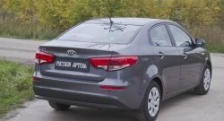 1 169 р. Защитная накладка на задний бампер RA KIA Rio 3 QB рестайлинг седан (2015-2017)  с доставкой в г. Москва. Увеличить фотографию 3