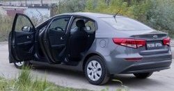 2 259 р. Накладки на порожки автомобиля RA v2 KIA Rio 3 QB рестайлинг седан (2015-2017)  с доставкой в г. Москва. Увеличить фотографию 2