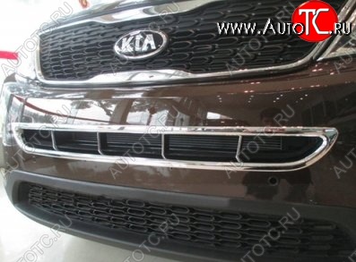 8 849 р. Накладка на передний воздуховод СТ KIA Sorento XM рестайлинг (2012-2015) (Неокрашенная)  с доставкой в г. Москва