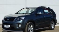 17 849 р. Одинарная защита переднего бампера диаметром 76 мм SLITKOFF KIA Sorento XM рестайлинг (2012-2015)  с доставкой в г. Москва. Увеличить фотографию 4