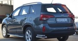 26 999 р. Широкая защита порогов SLITKOFF KIA Sorento XM рестайлинг (2012-2015)  с доставкой в г. Москва. Увеличить фотографию 4