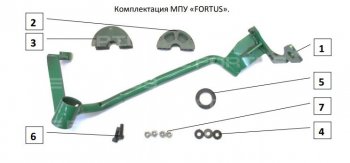 28 949 р. Замок рулевого вала FORTUS (бесштыревой)  KIA Sorento  MQ4 (2020-2022) (Вал d 17)  с доставкой в г. Москва. Увеличить фотографию 2