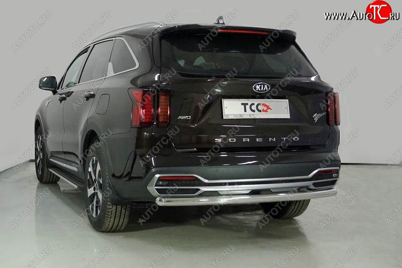 20 549 р. Защита заднего бампера ТСС (нержавейка d 60,3 мм)  KIA Sorento  MQ4 (2020-2022)  с доставкой в г. Москва