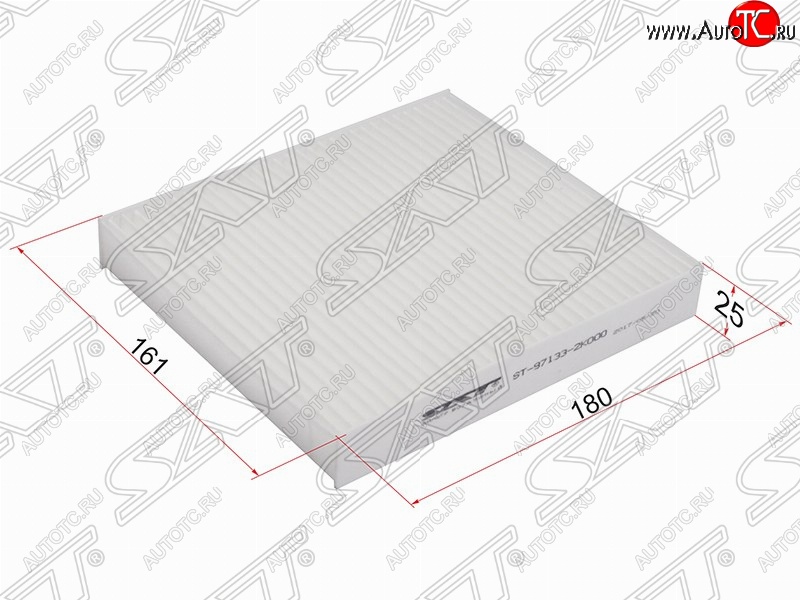 201 р. Фильтр салонный SAT (180х161х25 mm)  KIA Soul  AM (2008-2014) дорестайлинг, рестайлинг  с доставкой в г. Москва