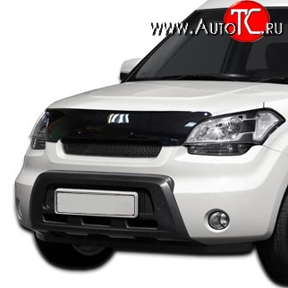 569 р. Дефлектор капота NovLine KIA Soul AM дорестайлинг (2008-2011)  с доставкой в г. Москва