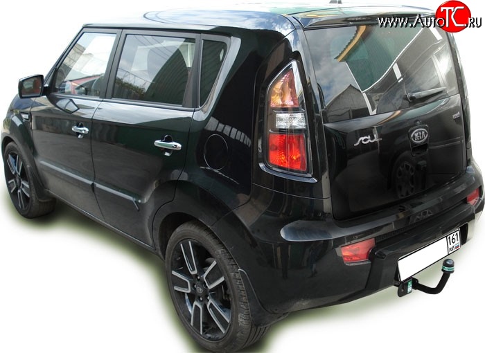 7 349 р. Фаркоп Лидер Плюс KIA Soul AM дорестайлинг (2008-2011) (Без электропакета)  с доставкой в г. Москва