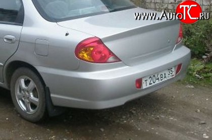 3 499 р. Задний бампер Стандартный KIA Spectra (2000-2009) (Неокрашенный)  с доставкой в г. Москва