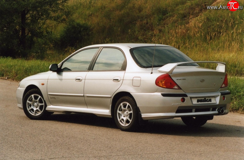 3 549 р. Пороги накладки Nika Sport KIA Spectra (2000-2009) (Неокрашенные)  с доставкой в г. Москва