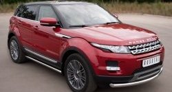 15 799 р. Защита порогов из круглой трубы диаметром 63 мм (Prestige u Pure) Russtal Land Rover Range Rover Evoque 1 L538 дорестайлинг 5 дв. (2011-2015) (Защита порогов с со скосами на торцах (вариант 1))  с доставкой в г. Москва. Увеличить фотографию 12