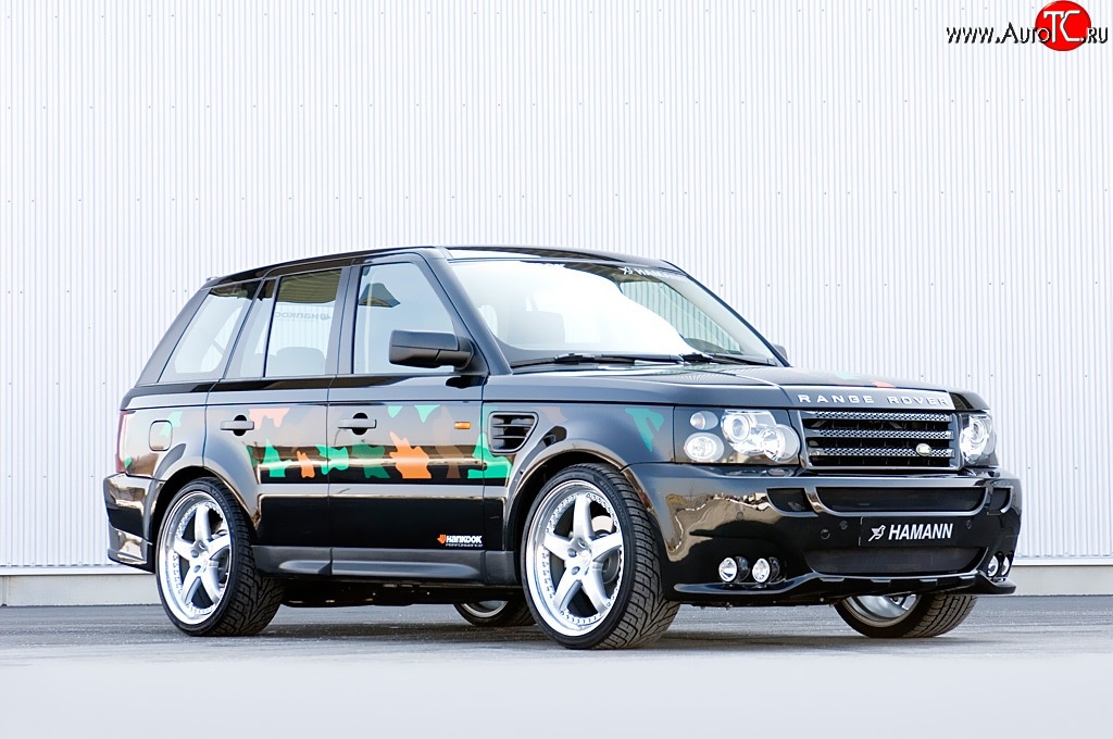 5 199 р. Пороги накладки HAMANN CONQUEROR I Land Rover Range Rover Sport 1 L320 дорестайлинг (2005-2009) (Неокрашенные)  с доставкой в г. Москва