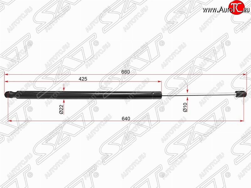 829 р. Упор крышки багажника SAT  Land Rover Range Rover Sport  1 L320 (2005-2013) дорестайлинг, рестайлинг  с доставкой в г. Москва