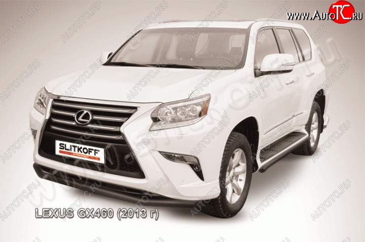 13 699 р. Защита переднего бампера из трубы d57 Slitkoff  Lexus GX460  J150 (2013-2022) 1-ый рестайлинг, 2-ой рестайлинг (Цвет: серебристый)  с доставкой в г. Москва