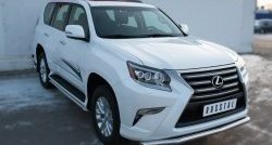 17 999 р. Защита переднего бампера (Ø63 мм волна, нержавейка) SLITKOFF  Lexus GX460  J150 (2013-2022) 1-ый рестайлинг, 2-ой рестайлинг  с доставкой в г. Москва. Увеличить фотографию 3