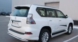 21 699 р. Защита заднего бампера (Ø63 и 42 мм, с углами, нержавейка) SLITKOFF Lexus GX460 J150 1-ый рестайлинг (2013-2019)  с доставкой в г. Москва. Увеличить фотографию 2