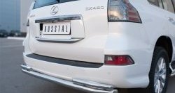 21 699 р. Защита заднего бампера (Ø63 и 42 мм, с углами, нержавейка) SLITKOFF Lexus GX460 J150 1-ый рестайлинг (2013-2019)  с доставкой в г. Москва. Увеличить фотографию 3