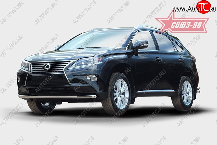 1 052 р. Защита переднего бампера одинарная Souz-96 (d60). Lexus RX350 AL10 рестайлинг (2012-2015)  с доставкой в г. Москва