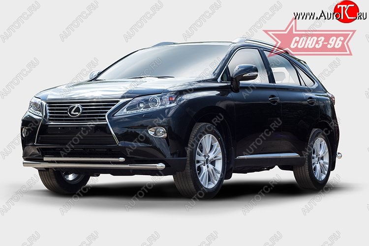 24 659 р. Защита переднего бампера одинарная Souz-96 (d60/42). Lexus RX350 AL10 рестайлинг (2012-2015)  с доставкой в г. Москва