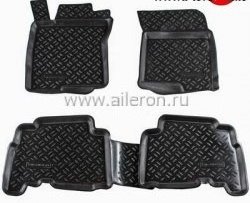 1 549 р. Коврики в салон Aileron 4 шт. (полиуретан)  Lexus GX460  J150 (2009-2013), Toyota Land Cruiser Prado  J150 (2009-2013)  с доставкой в г. Москва. Увеличить фотографию 1