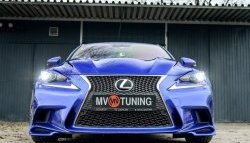 7 799 р. Клыки на передний бампер Tuning-Sport  Lexus IS250  XE30 седан (2013-2016) дорестайлинг (Неокрашенная)  с доставкой в г. Москва. Увеличить фотографию 6