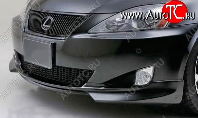 7 999 р. Накладка на передний бампер CT Lexus IS250 XE20 седан дорестайлинг (2005-2013) (Неокрашенная)  с доставкой в г. Москва