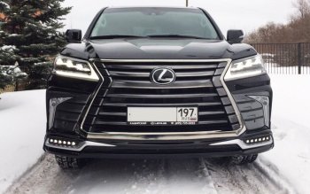 Дневные ходовые огни в накладку бампера Автократ Автократ Lexus LX570 J200 2-ой рестайлинг (2015-2022)