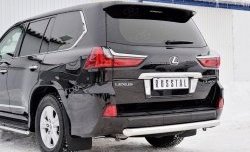 20 599 р. Защита заднего бампера (Ø76 мм, нержавейка, NOT F-SPORT/HERITAGE) SLITKOFF  Lexus LX450d  J200 - LX570  J200  с доставкой в г. Москва. Увеличить фотографию 4