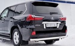 16 599 р. Защита заднего бампера (Ø76 мм, нержавейка) SLITKOFF Lexus LX450d J200 2-ой рестайлинг (2015-2022)  с доставкой в г. Москва. Увеличить фотографию 4