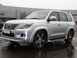 17 499 р. Накладки на колёсные арки GOLDMAN DAMD Lexus LX570 J200 дорестайлинг (2007-2012) (Неокрашенные)  с доставкой в г. Москва. Увеличить фотографию 2