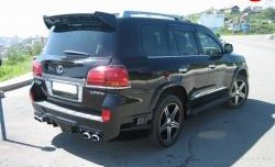 12 599 р. Накладка WALD Black Bison на задний бампер Lexus LX570 J200 дорестайлинг (2007-2012)  с доставкой в г. Москва. Увеличить фотографию 2