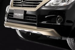 11 949 р. Накладка на передний бампер Goldman Lexus LX570 J200 дорестайлинг (2007-2012) (Неокрашенная)  с доставкой в г. Москва. Увеличить фотографию 4