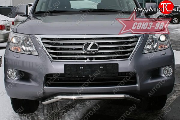 22 999 р. Защита переднего бампера Souz-96 (d60) Lexus LX570 J200 дорестайлинг (2007-2012)  с доставкой в г. Москва