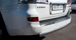 14 999 р. Защита заднего бампера (Ø75х42 мм, нержавейка) Russtal Lexus LX570 J200 дорестайлинг (2007-2012)  с доставкой в г. Москва. Увеличить фотографию 2