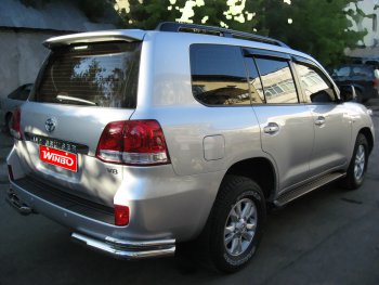 10 999 р. Защита заднего бампера WINBO (уголки, Ø76 и 38 мм, нержавейка) Lexus LX570 J200 дорестайлинг (2007-2012)  с доставкой в г. Москва. Увеличить фотографию 5