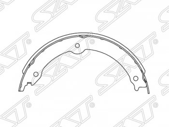 2 049 р. Колодки ручного тормоза SAT (комплект, 4 шт.)  Lexus LX570  J200 (2007-2012), Toyota Land Cruiser  200 (2007-2012), Toyota Sequoia (2007-2017), Toyota Tundra  XK50 (2007-2013)  с доставкой в г. Москва. Увеличить фотографию 1