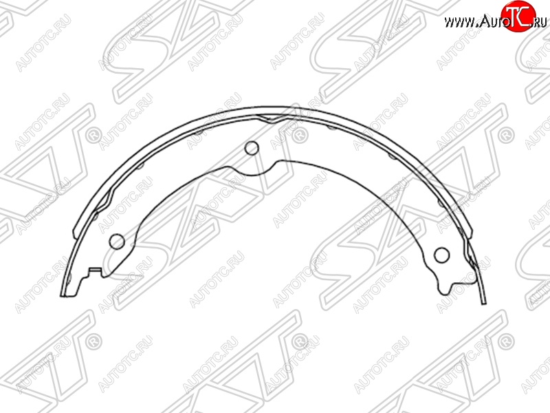 2 049 р. Колодки ручного тормоза SAT (комплект, 4 шт.)  Lexus LX570  J200 (2007-2012), Toyota Land Cruiser  200 (2007-2012), Toyota Sequoia (2007-2017), Toyota Tundra  XK50 (2007-2013)  с доставкой в г. Москва