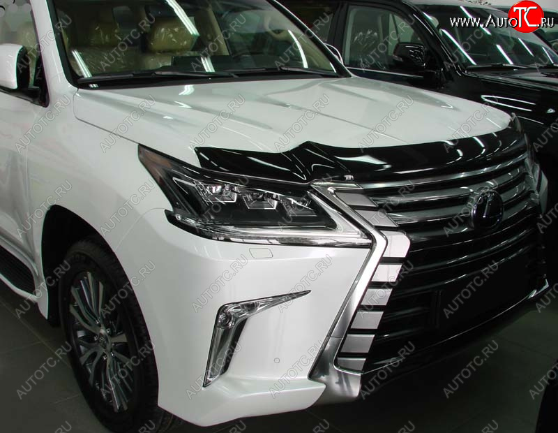 3 689 р. Дефлектор капота SIM Lexus LX570 J200 2-ой рестайлинг (2015-2022)  с доставкой в г. Москва