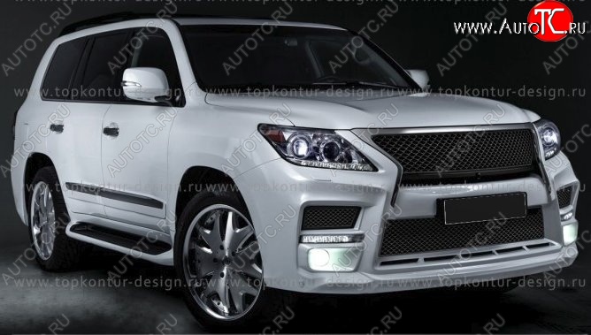 6 199 р. Решётка радиатора TopKontur Design Lexus LX570 J200 1-ый рестайлинг (2012-2015)  с доставкой в г. Москва