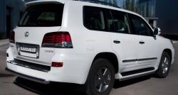 18 599 р. Одинарная защита заднего бампера из трубы диаметром 76 мм SLITKOFF Lexus LX570 J200 1-ый рестайлинг (2012-2015)  с доставкой в г. Москва. Увеличить фотографию 4