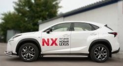 24 749 р. Широкая защита порогов F SPORT Russtal Lexus NX200T Z10 (2014-2017) (Текстура поверхности листа №1)  с доставкой в г. Москва. Увеличить фотографию 4