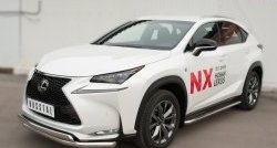 24 749 р. Широкая защита порогов F SPORT Russtal Lexus NX200T Z10 (2014-2017) (Текстура поверхности листа №1)  с доставкой в г. Москва. Увеличить фотографию 5