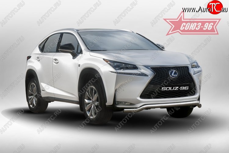 18 764 р. Защита переднего бампера одинарная Sport Souz-96 Premium (d60) Lexus NX200 Z10 дорестайлинг (2014-2017)  с доставкой в г. Москва