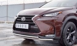 18 999 р. Защита переднего бампера (2 трубыØ42 мм, нержавейка) SLITKOFF Lexus NX200 Z10 дорестайлинг (2014-2017)  с доставкой в г. Москва. Увеличить фотографию 4